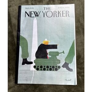 The New Yorker Magazine June 23 2025 David Plunkert Trump Tank Cover Art News